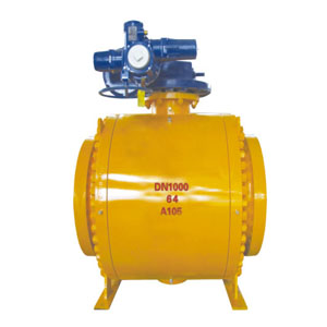 Large caliber high pressure ball valve